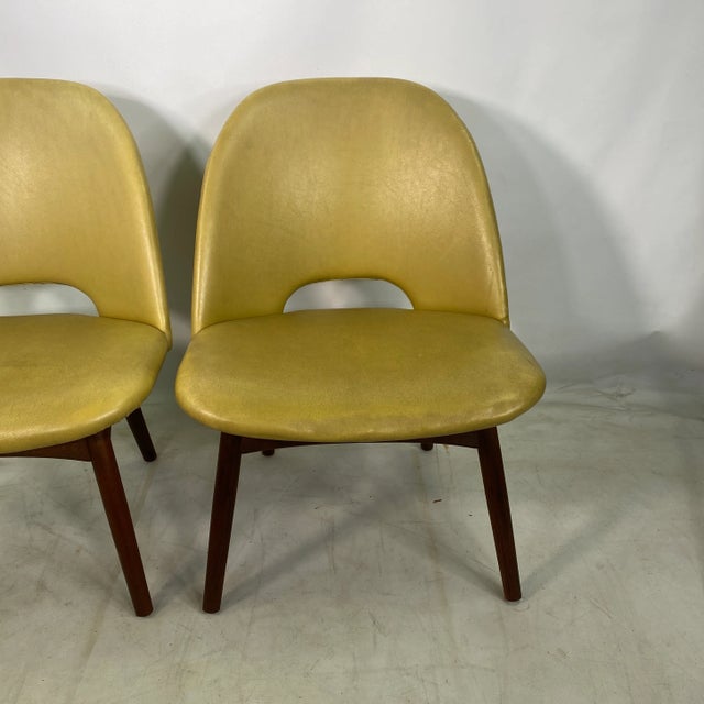 Mid-Century Modern Mid Century Adrian Pearsall Style Lowboy Teak Chairs For Sale - Image 3 of 10