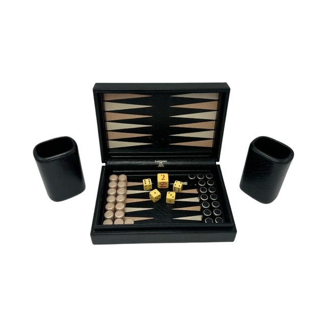 Vintage Vanderbilt Whitney Estate T. Anthony Travel Backgammon Set Game For Sale - Image 12 of 12