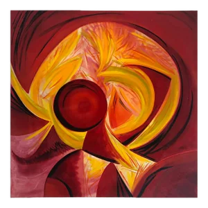 Barbara Beretich Abstract Oil Painting "Dante's Inferno"