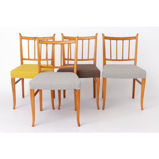 Vintage Beech Dining Chairs, 1960s, Set of 4 For Sale - Image 12 of 12