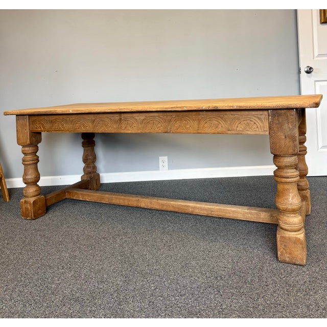 English 19th Century English Oak Dining Table For Sale - Image 3 of 9