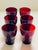 Art Deco 1940s Anchor Hocking “Royal Ruby” Pitcher & Juice Glasses - 7 Pieces For Sale - Image 3 of 12