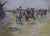 Traditional She and He Fox Hunt Scene Watercolour by George Finch Mason For Sale - Image 3 of 8