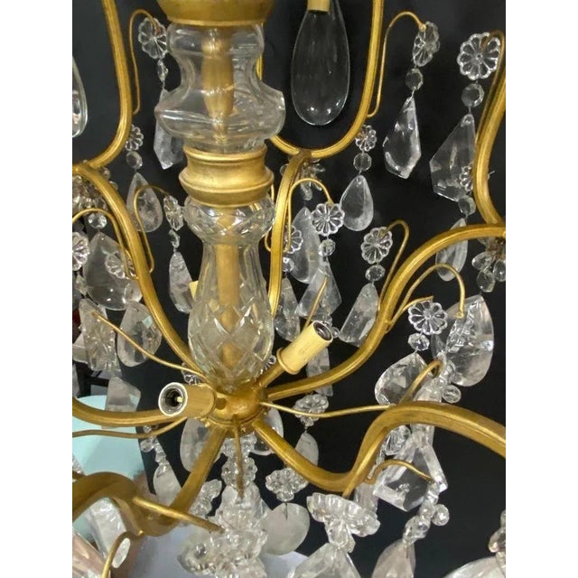 Gold Late 19th Century French Chandelier For Sale - Image 8 of 8