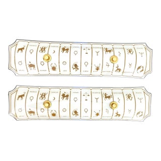 1970s Astrological Wall Lights, Pair For Sale