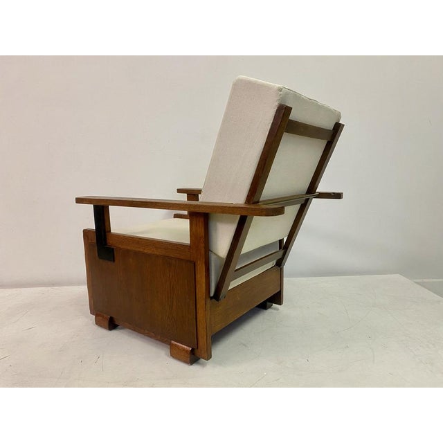 Dutch Amsterdam School Armchair, 1930s For Sale - Image 11 of 16