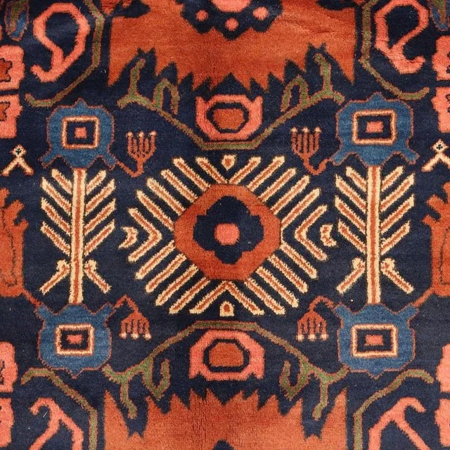 Antique Handmade Heavy Knot Wool Peshawar Rug For Sale - Image 4 of 10