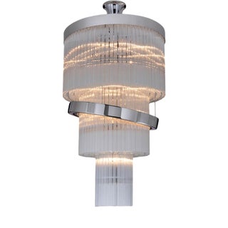 Collection Saturno Chandelier in Metal and Crystal by Jago For Sale