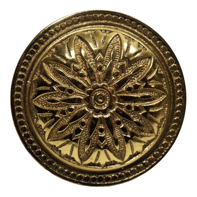 Antique Hopkins & Dickinson Brass Entry Door Knob For Sale