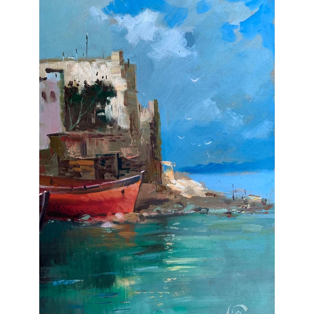 Oil Painting on the Seashore Yuriy Suprunchuk For Sale - Image 10 of 13