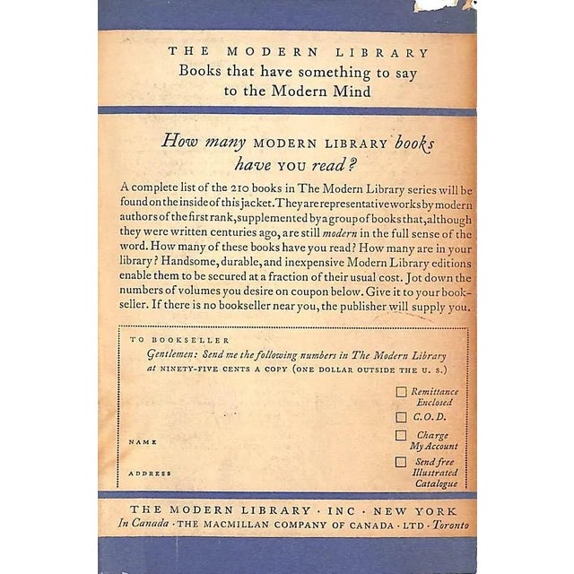 BURTON, Richard [823] pp. The Modern Library 1932 6 3/4" x 4 1/2" Retailed by Macy's stamp on title page *Jacket separated...