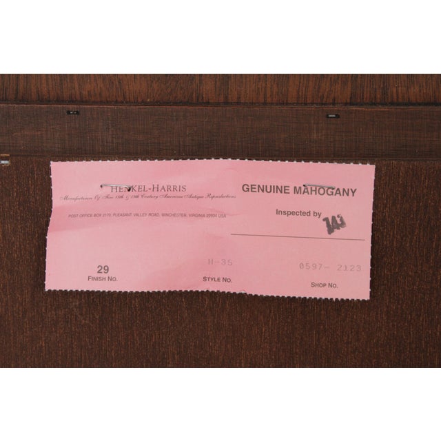 Henkel Harris Model H-35 Chippendale Mahogany Mirror For Sale - Image 14 of 14