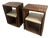 Custom Solid Walnut Waterfall Office Deck With Matching Stools by Mash Studio For Sale