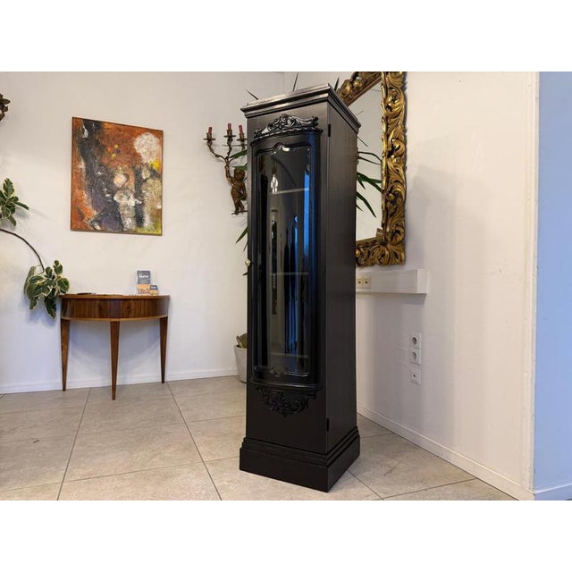 Restored Art Nouveau Display Cabinet, Pillar Display Cabinet. Dimensions: Overall height x width x depth 170 x 48 x 43 cm....