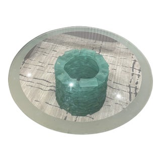 1980s Murano Stacked Glass Coffee Table For Sale