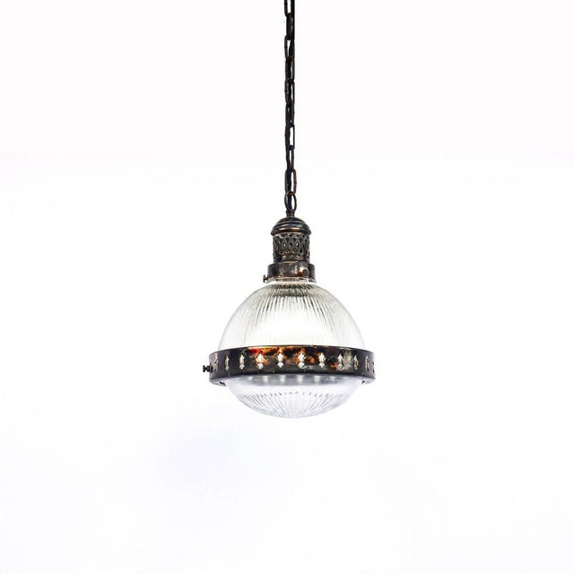 Brown Small Pendant Light by Jules Verne, 1960s For Sale - Image 8 of 10