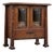 Antique Arts & Crafts Diminutive Mission Oak Smoking Cabinet For Sale