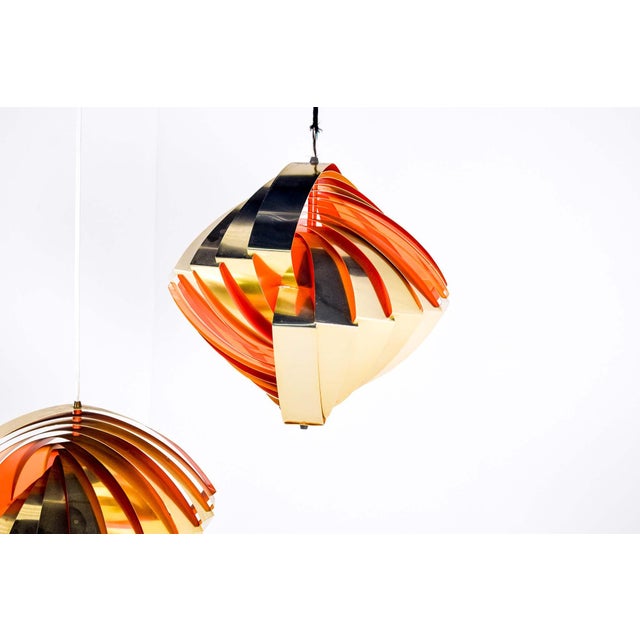 Konkylie Pendant Lamp by Louis Weisdorf for Lyfa, 1960, Set of 2 For Sale - Image 12 of 14