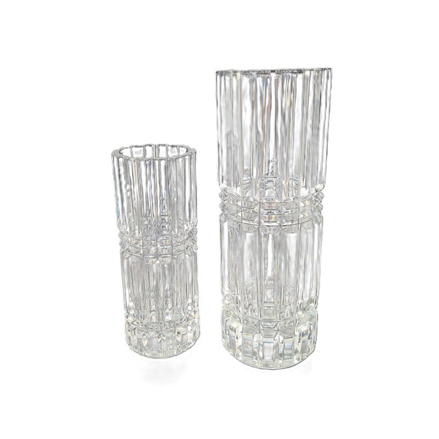 Montparnasse Crystal Vases from Cristal Darques Durand, France, 1970s-1980s, Set of 2 For Sale - Image 13 of 13