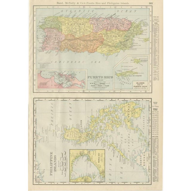 This antique map of British America, printed by Rand McNally in 1899 on page 364 of its indexed atlas, is the firm's...