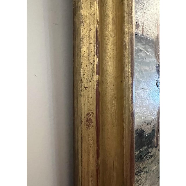 Frederick Reginald Donat, Woman with Fish Net, Oil on Wood, Framed For Sale - Image 10 of 15