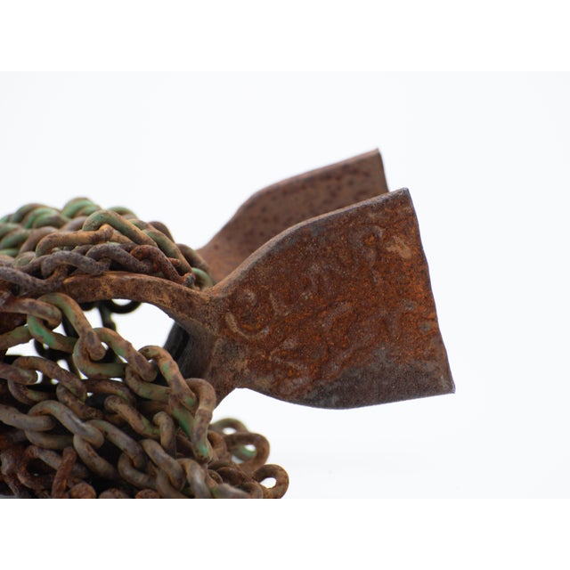 Vintage Brutalist Metal Llama Sculpture | Signed Robert Cumpston | Late 20th Century For Sale - Image 11 of 11