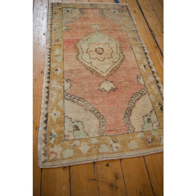 Textile Vintage Distressed Oushak Rug - 2'10" x 5' For Sale - Image 7 of 12