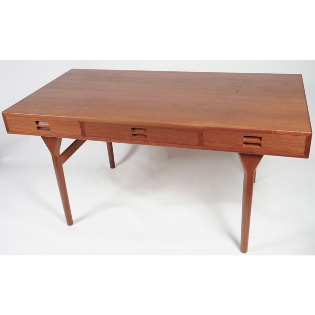 Soren Willadsen Mobelfabrik Nanna Ditzel Teak Writing Desk for Søren Willadsen For Sale - Image 4 of 18
