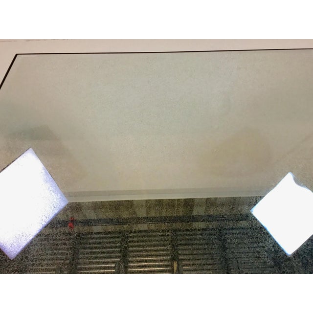 Metal Hayward Iron and Mirror Cocktail Table For Sale - Image 7 of 8