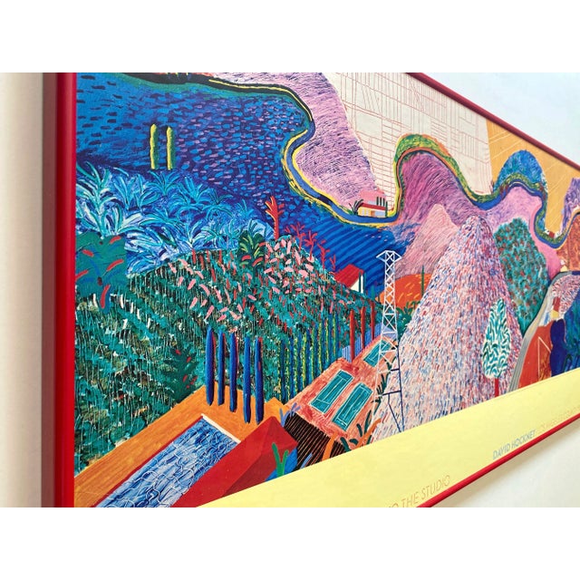 アート・デザイン・音楽 Hockney on Photography David Hockney Vintage 1977 Lithograph Print Framed Pop Art