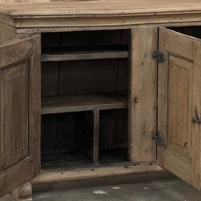 18th Century Dutch Rustic Oak Buffet ~ Credenza With Wrought Iron For Sale - Image 14 of 18