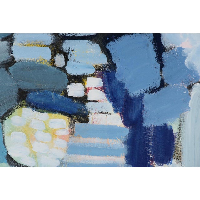 Blue Original Acrylic Lee Hafer Abstract Painting on Canvas, 21st Century For Sale - Image 8 of 11