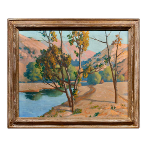 American School (20th Century), California Pein Air Landscape, Oil on Canvas, Framed