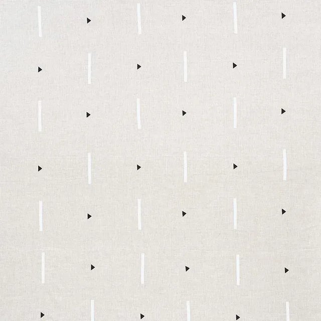 Sample - Schumacher X Caroline Z Hurley Tashmoo Fabric in Black & White For Sale