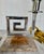 Mid-Century Modern Late 20th Century Marble and Chrome Greek Key Mid Century Modern Lamps - a Pair For Sale - Image 3 of 11