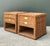 Wood Vintage Braided Rattan Nightstands - A Pair For Sale - Image 7 of 14
