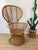Wood Vintage 1960s Rattan Peacock Style Chair Italian Modern Gio Ponti Style For Sale - Image 7 of 10