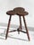 1920s Antique Oak Wooden Side Table with Floral Carved Bobbin Leg and Pedestal Trefoil Top, 1920s For Sale - Image 5 of 11