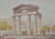 John Applegate "Athenian Ruin" Watercolor c.1950s Fine mid century watercolor by John Applegate. Included is the original...