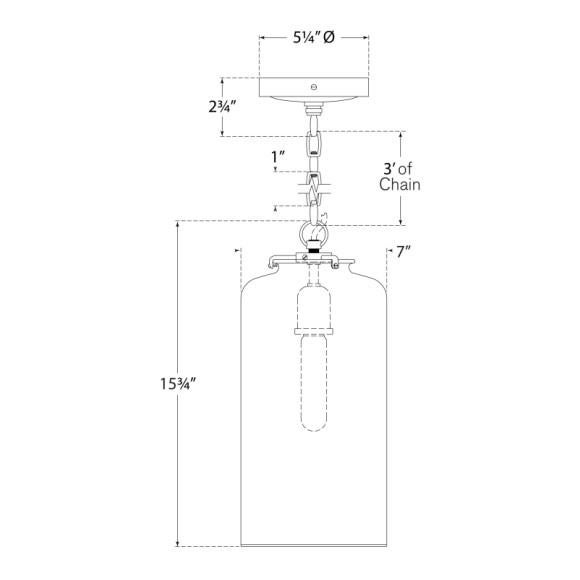 Visual Comfort Thomas O'Brien for Visual Comfort Signature Katie Cylinder Pendant in Polished Nickel with White Glass For Sale - Image 4 of 4
