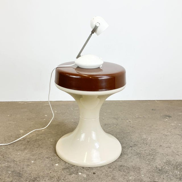Plastic with Metal Telescopic Table Lamp from Eichhoff-Werke GmbH, 1970s For Sale - Image 6 of 11