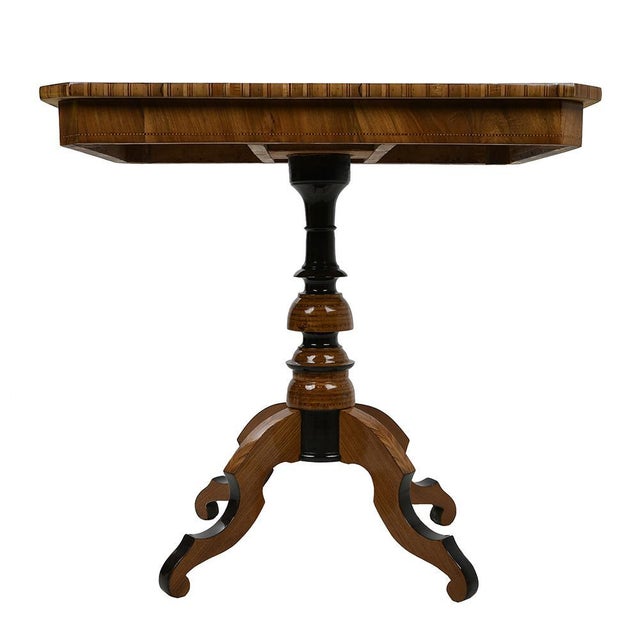Napoleon III Games Table in Marquetry For Sale - Image 4 of 9