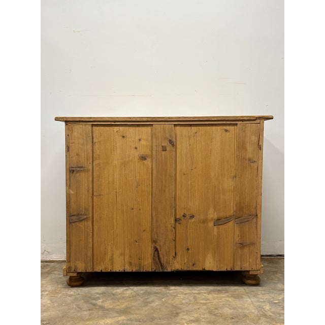 19th Century European Pine Sideboard Dresser Base For Sale In Naples, FL - Image 6 of 7