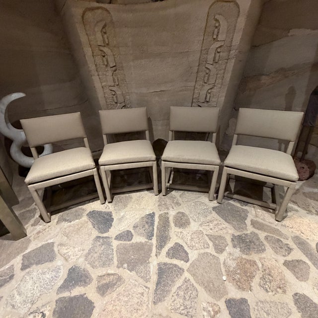 Thayer Coggin Mid-Century Set of (4) Milo Baughman Parsons Dining Chairs Thayer Coggin For Sale - Image 4 of 12
