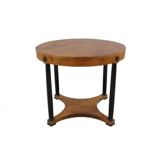 Traditional Vintage Empire Birch Table For Sale - Image 3 of 5