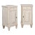 Pair, White Painted Nightstands, Sweden Circa 1880 For Sale