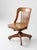 American Antique Spritzer's Wood Swivel Desk Chair For Sale - Image 3 of 17