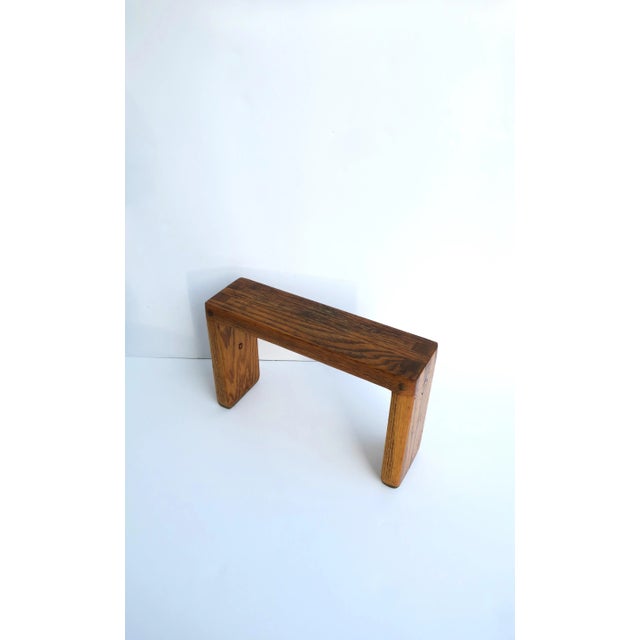Oak Stand, Small, Cocktail, Plant, Circa Late-20th Century For Sale - Image 9 of 12
