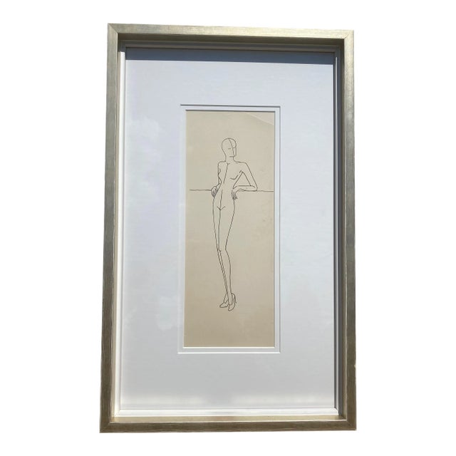 Vintage Fashion Illustration For Sale