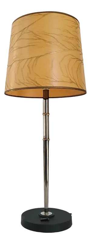 Mid-Century French Table Lamp in Brass and Steel from Arlus, 1950s